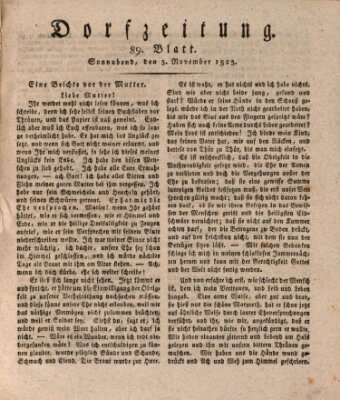 Dorfzeitung Samstag 5. November 1825