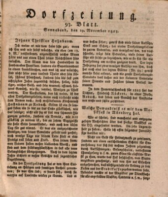 Dorfzeitung Samstag 19. November 1825