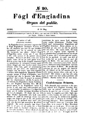 Fögl d'Engiadina Freitag 14. Mai 1858