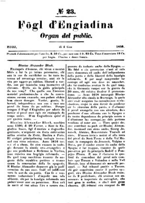 Fögl d'Engiadina Freitag 4. Juni 1858