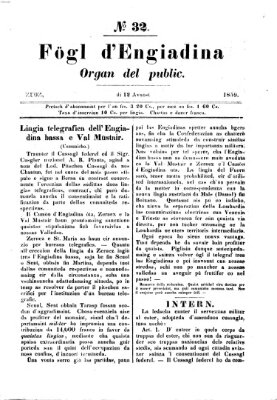 Fögl d'Engiadina Freitag 12. August 1859