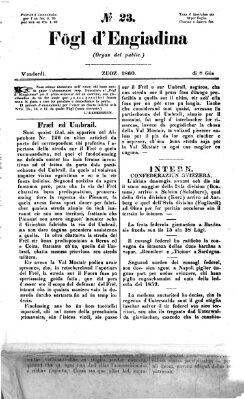 Fögl d'Engiadina Freitag 8. Juni 1860