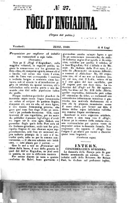 Fögl d'Engiadina Freitag 6. Juli 1860