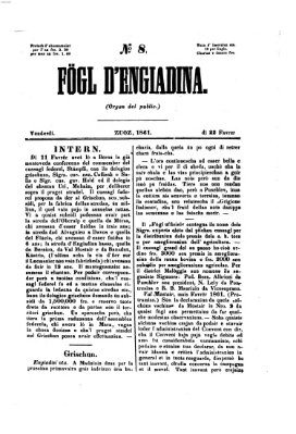 Fögl d'Engiadina Freitag 22. Februar 1861