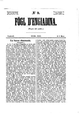 Fögl d'Engiadina Freitag 1. März 1861