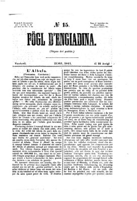 Fögl d'Engiadina Freitag 12. April 1861