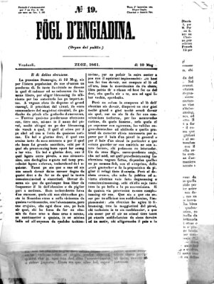 Fögl d'Engiadina Freitag 10. Mai 1861