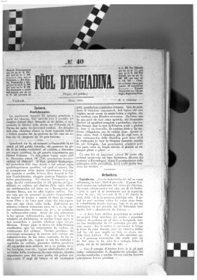 Fögl d'Engiadina Freitag 4. Oktober 1861