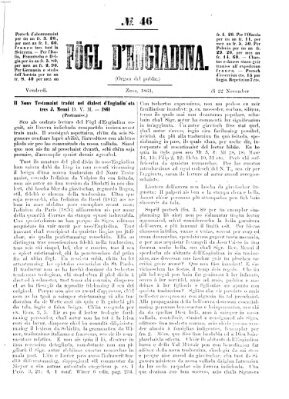 Fögl d'Engiadina Freitag 22. November 1861