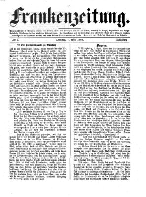 Frankenzeitung Dienstag 7. April 1863