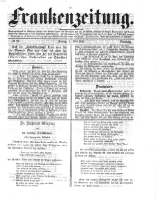 Frankenzeitung Freitag 1. Mai 1863