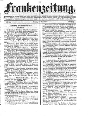 Frankenzeitung Freitag 8. Mai 1863