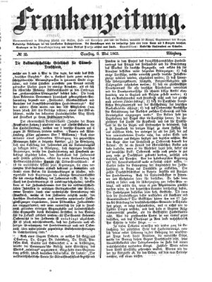 Frankenzeitung Samstag 9. Mai 1863