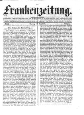 Frankenzeitung Dienstag 12. Mai 1863