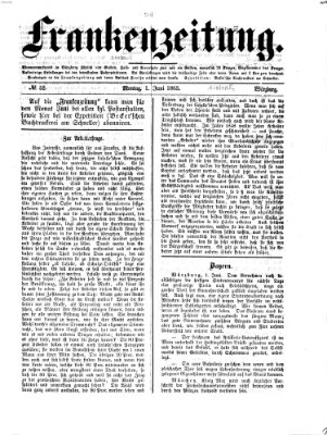 Frankenzeitung Montag 1. Juni 1863