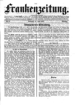 Frankenzeitung Mittwoch 24. Juni 1863