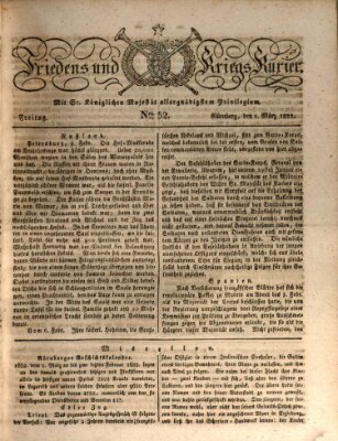 Der Friedens- u. Kriegs-Kurier (Nürnberger Friedens- und Kriegs-Kurier) Freitag 1. März 1822