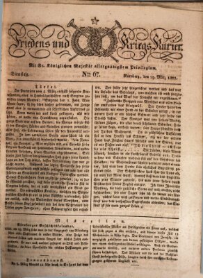 Der Friedens- u. Kriegs-Kurier (Nürnberger Friedens- und Kriegs-Kurier) Dienstag 19. März 1822