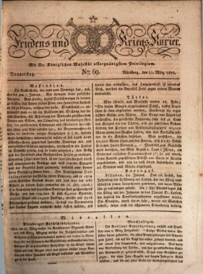 Der Friedens- u. Kriegs-Kurier (Nürnberger Friedens- und Kriegs-Kurier) Donnerstag 21. März 1822