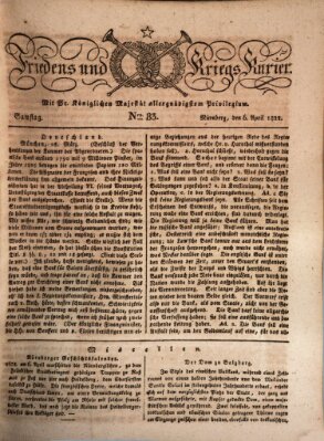 Der Friedens- u. Kriegs-Kurier (Nürnberger Friedens- und Kriegs-Kurier) Samstag 6. April 1822