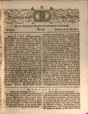 Der Friedens- u. Kriegs-Kurier (Nürnberger Friedens- und Kriegs-Kurier) Samstag 20. April 1822