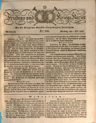 Der Friedens- u. Kriegs-Kurier (Nürnberger Friedens- und Kriegs-Kurier) Mittwoch 1. Mai 1822