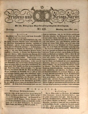 Der Friedens- u. Kriegs-Kurier (Nürnberger Friedens- und Kriegs-Kurier) Freitag 3. Mai 1822