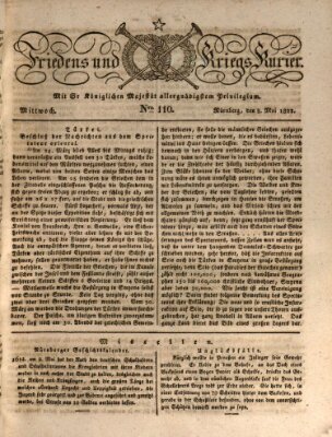 Der Friedens- u. Kriegs-Kurier (Nürnberger Friedens- und Kriegs-Kurier) Mittwoch 8. Mai 1822