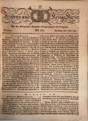 Der Friedens- u. Kriegs-Kurier (Nürnberger Friedens- und Kriegs-Kurier) Samstag 1. Juni 1822