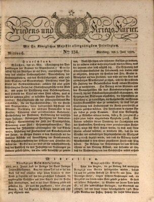 Der Friedens- u. Kriegs-Kurier (Nürnberger Friedens- und Kriegs-Kurier) Mittwoch 5. Juni 1822