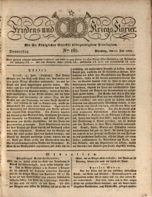 Der Friedens- u. Kriegs-Kurier (Nürnberger Friedens- und Kriegs-Kurier) Donnerstag 11. Juli 1822