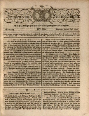 Der Friedens- u. Kriegs-Kurier (Nürnberger Friedens- und Kriegs-Kurier) Samstag 20. Juli 1822