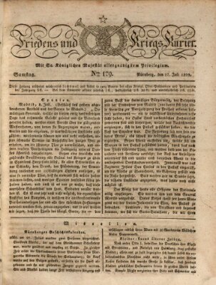 Der Friedens- u. Kriegs-Kurier (Nürnberger Friedens- und Kriegs-Kurier) Samstag 27. Juli 1822