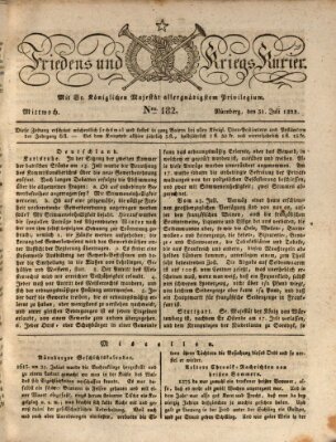 Der Friedens- u. Kriegs-Kurier (Nürnberger Friedens- und Kriegs-Kurier) Mittwoch 31. Juli 1822