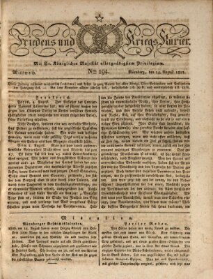 Der Friedens- u. Kriegs-Kurier (Nürnberger Friedens- und Kriegs-Kurier) Mittwoch 14. August 1822