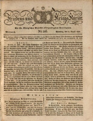 Der Friedens- u. Kriegs-Kurier (Nürnberger Friedens- und Kriegs-Kurier) Mittwoch 28. August 1822