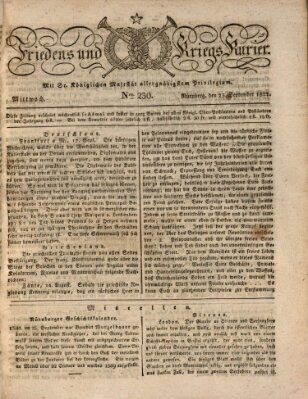 Der Friedens- u. Kriegs-Kurier (Nürnberger Friedens- und Kriegs-Kurier) Mittwoch 25. September 1822