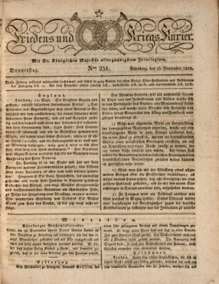 Der Friedens- u. Kriegs-Kurier (Nürnberger Friedens- und Kriegs-Kurier) Donnerstag 26. September 1822