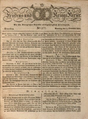 Der Friedens- u. Kriegs-Kurier (Nürnberger Friedens- und Kriegs-Kurier) Dienstag 19. November 1822