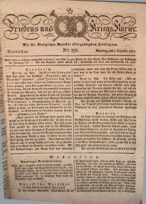 Der Friedens- u. Kriegs-Kurier (Nürnberger Friedens- und Kriegs-Kurier) Donnerstag 5. Dezember 1822