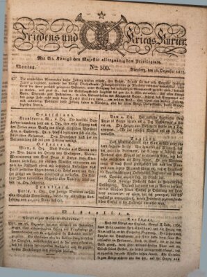 Der Friedens- u. Kriegs-Kurier (Nürnberger Friedens- und Kriegs-Kurier) Montag 16. Dezember 1822