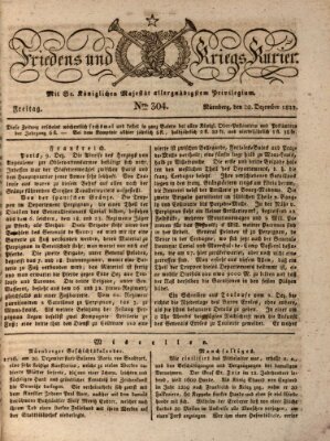 Der Friedens- u. Kriegs-Kurier (Nürnberger Friedens- und Kriegs-Kurier) Freitag 20. Dezember 1822