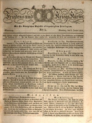 Der Friedens- u. Kriegs-Kurier (Nürnberger Friedens- und Kriegs-Kurier) Montag 6. Januar 1823