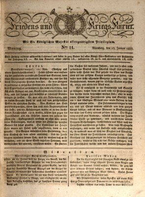 Der Friedens- u. Kriegs-Kurier (Nürnberger Friedens- und Kriegs-Kurier) Montag 13. Januar 1823