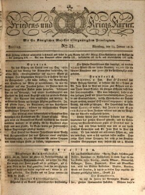 Der Friedens- u. Kriegs-Kurier (Nürnberger Friedens- und Kriegs-Kurier) Freitag 24. Januar 1823