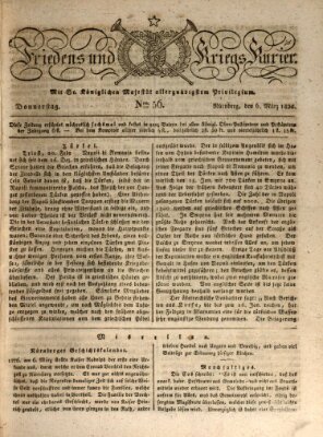 Der Friedens- u. Kriegs-Kurier (Nürnberger Friedens- und Kriegs-Kurier) Donnerstag 6. März 1823