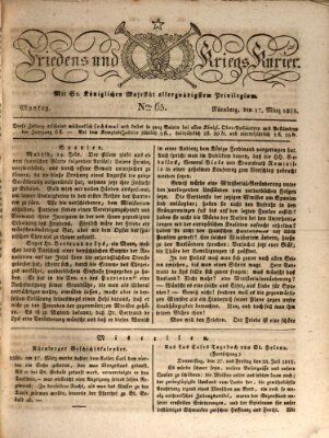 Der Friedens- u. Kriegs-Kurier (Nürnberger Friedens- und Kriegs-Kurier) Montag 17. März 1823