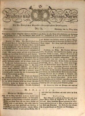 Der Friedens- u. Kriegs-Kurier (Nürnberger Friedens- und Kriegs-Kurier) Montag 24. März 1823