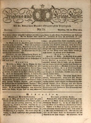 Der Friedens- u. Kriegs-Kurier (Nürnberger Friedens- und Kriegs-Kurier) Freitag 28. März 1823