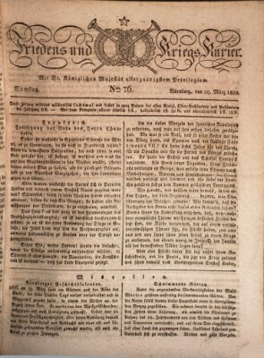 Der Friedens- u. Kriegs-Kurier (Nürnberger Friedens- und Kriegs-Kurier) Samstag 29. März 1823